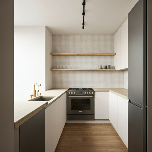 Diseño de cocina acabados en madera